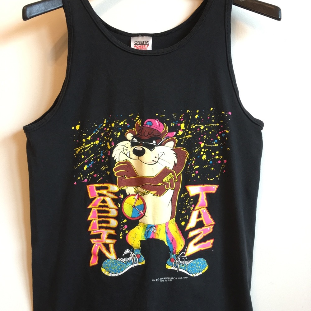 Rappin taz vintage tank top.